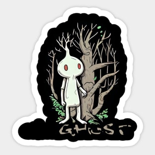 Onion Ghost | Japan Kodama Spirit Ghost that inhabits Onions Sticker